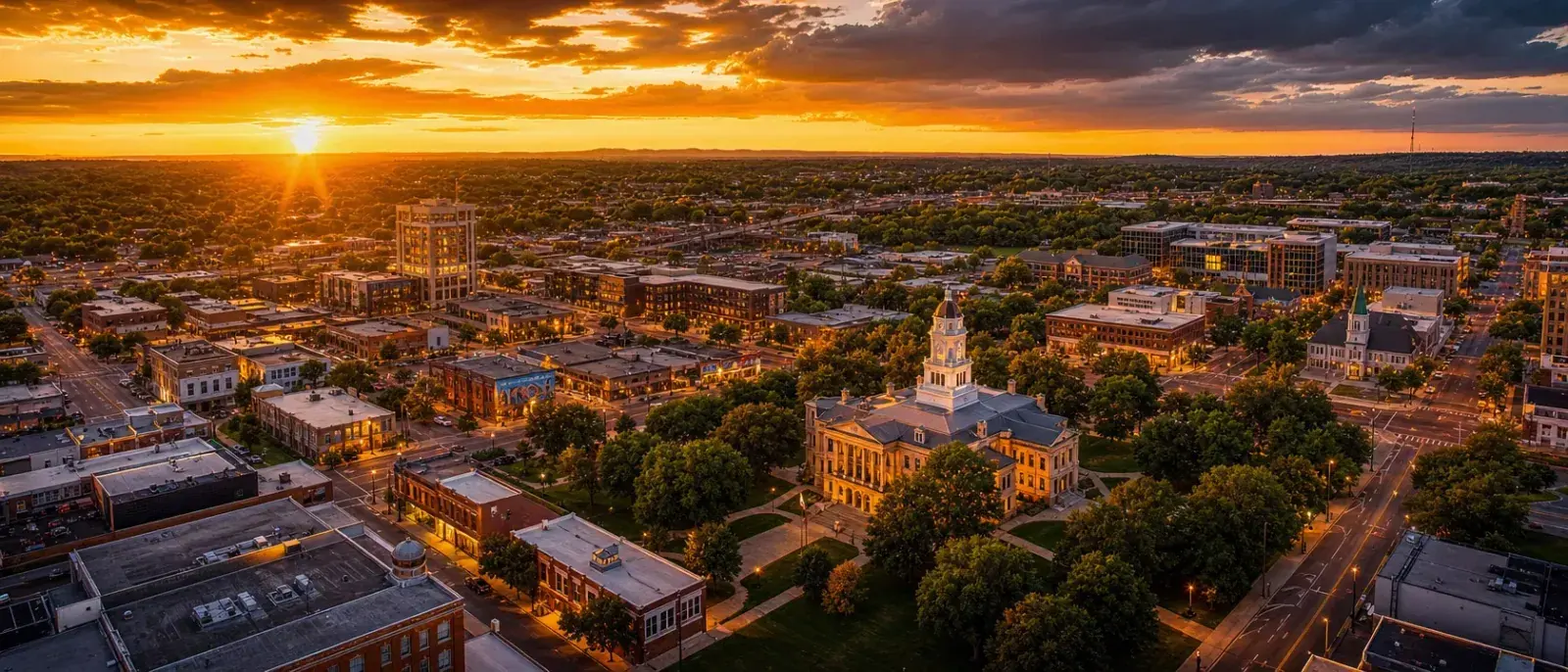 Middle Tennessee neighborhoods at golden hour
